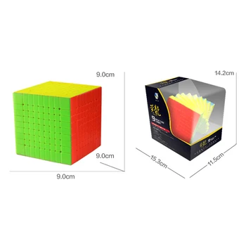 YUXIN Magic Cube HUANGLONG 9*9*9 Rýchlosť Puzzle Kocky Profesionálne Cubo Magico Vzdelávacie Hračky Pre Priateľa Deti Darček Relaxačná Mláďa