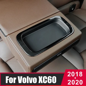 Z nehrdzavejúcej Ocele Interiéru Vozidla Zadnej Vody Držiak Rámu ochranný Kryt Výbava Nálepka Pre Volvo XC60 2018 2019 2020 Príslušenstvo