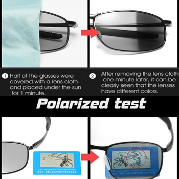 Zafarbenie HD Okuliare Mužov Polarizované Photochromic Objektív Pre Jazdu Odtiene Ženy Okuliare, Anti-Glare Okuliare zonnebril heren