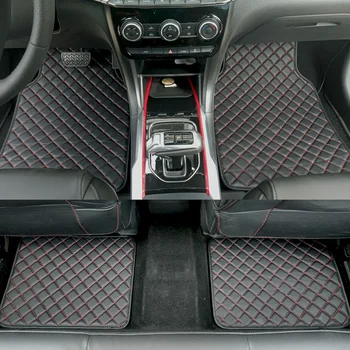 ZHAOYANHUA Univerzálny auto podlahové rohože pre všetky modely Audi A3 A4 A5 A6 allroad A7 A8 A8L Q3 Q5 Q7 Auto styling