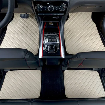 ZHAOYANHUA Univerzálny auto podlahové rohože pre všetky modely Audi A3 A4 A5 A6 allroad A7 A8 A8L Q3 Q5 Q7 Auto styling