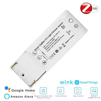 ZigBee3.0 Smart Light Dimmer Prepínač Smart Home Úprava AC100-240V, Diaľkové Ovládanie Hlas Inteligentné Ovládanie