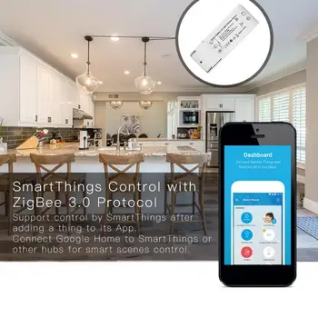ZigBee3.0 Smart Light Dimmer Prepínač Smart Home Úprava AC100-240V, Diaľkové Ovládanie Hlas Inteligentné Ovládanie