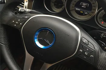 Zliatina hliníka Styling volante Vozidla nálepkou krúžok dekorácie Výbava 3D Pre Mercedes-Benz A B E S CLA CLS GLE GLA GLK Sklo