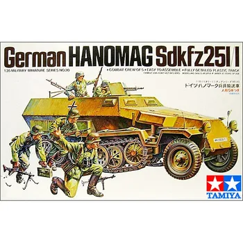 Zmenšený Model 1/35 nemecký Hanomag Sdkfz 251/1 w/5 Údaje Vojenské Montáž Model Budovy Súpravy Tamiya 35020
