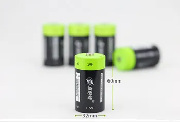 ZNTER SUPER veľká kapacita 2 ks/veľa 1,5 v Lítiové li-polymérová batéria 6000mAh D veľkosť nabíjateľná batéria typ D Li-ion výkonné batérie