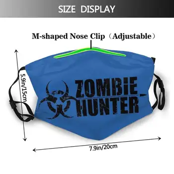 Zombie Hunter Tlač Umývateľný Filter Proti Prachu Úst Maska Zombie Vlkolak Nemŕtvych Monster Apocolypse Walker Hunter Prípravka Prepper