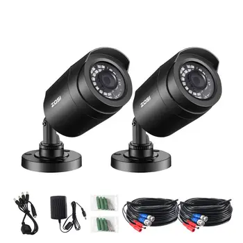 ZOSI 2ks/veľa 1080P HD-TVI 2MP Bezpečnostné CCTV Kamera ,65ft Nočné Videnie ,Vonkajší Whetherproof Domov Dohľadu Fotoaparát Kit