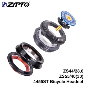 ZTTO 4455ST MTB Headset ZS44 ZS55 Zúžený Rovno Univerzálny 1.5 palca 28.6 mm Vidlica Nula Integrovaný Zásobník S Šálky cestný bicykel
