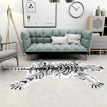 Zviera koberce, rohože 80x120 cm koberec zvierat domov mat lôžková izba koberec vody absorpčné koberec tiger, leopard, lev