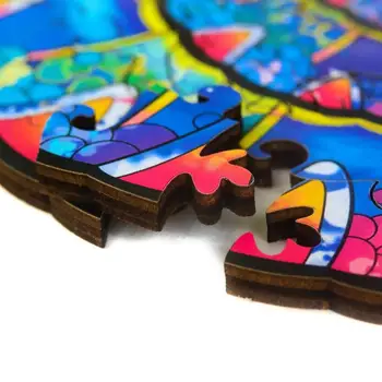 Zviera Tvarované Puzzle-Drevené Skladačky Puzzle Vianočné Domov Miestnosti Dekorácie Darčeka Pre Dospelých A Deti Puzzle