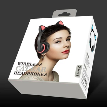 ZW-19 ženy slúchadlá bluetooth headset bezdrôtový Cosplay ucho flash Jeleň víla králik Mačka uši hifi slúchadlá pre dievča, darček