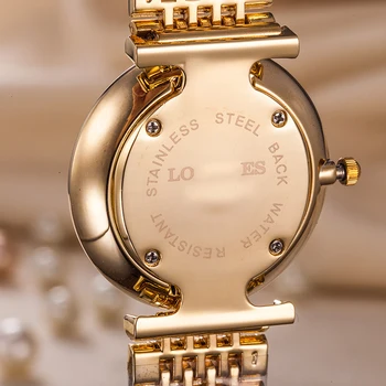 Úplne luxusné top dámske hodinky jednoduchý módny náramok z nerezovej ocele klasický all-zápas dámy quartz hodinky hodiny