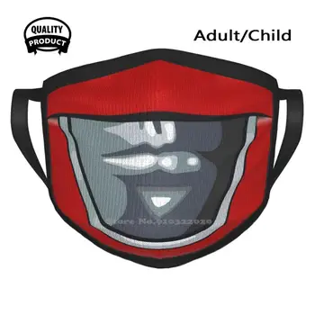 Červená Ranger Dizajnér Black Priedušná Opakovane Úst Maska Mighty Morphin Výkon Ranger Ranger Morphin Čas Ísť Ísť Tvár Nosiť