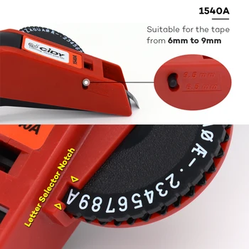 Červená Razba Label Maker s 6 mm 9 mm label maker pásky pre MOTEX E101 Mini Abecedy tlač stroj Stroji Tlačiareň štítkov