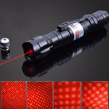 Červené Laserové Ukazovátko Pero Vysoký Výkon 650NM Svetlé Jediný Bod Hviezdna Viditeľné Červené Lazer