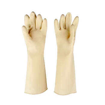 Čierna a biela dva-farba hrubé hrubé latex priemyselné kyseliny a zásady odolné rukavice zváracie rukavice žiaruvzdorné rukavice