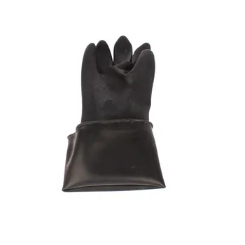 Čierna a biela dva-farba hrubé hrubé latex priemyselné kyseliny a zásady odolné rukavice zváracie rukavice žiaruvzdorné rukavice