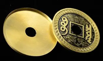 Čínske Mince Súbor (LuohanQian) Deluxe staroveké Čínske Mince Nastaviť Magické Triky, Nachádzajúce/Miznúce zblízka Rekvizity Kúzelník Trik