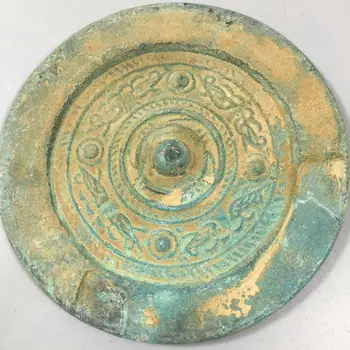 Čínske staré bronz Zelená hrdze bronzové zrkadlo