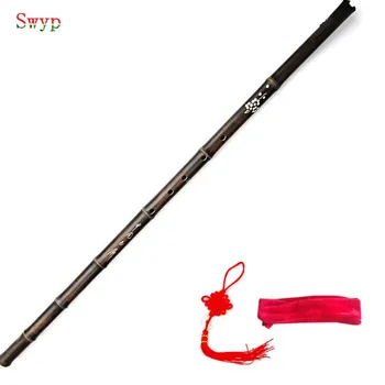 Čínsky Bambusová Flauta Xiao Vertikálne Veterné hudobné Nástroje 6/8 Otvor flauta pre Začiatočníkov Tradičné Fialová Bambu dizi G/F Kľúč