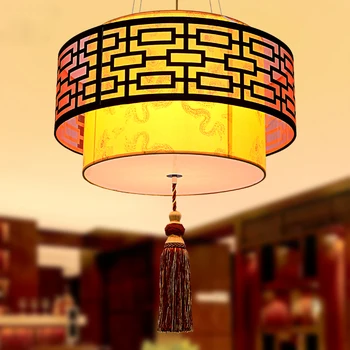 Čínsky luster z ovčej lampa retro Čínsky štýl, obývacia izba jedáleň štúdia hotel čaj domu súkromný priestor Čínska lampa