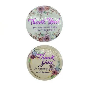 Ďakujeme Vám Za vašu Podporu Môjho Malého Podnikania Nálepky 1.5 palca Tesnenie Štítky Stickes Pre Svadobné Stacionárne Šperky Box Dekorácie