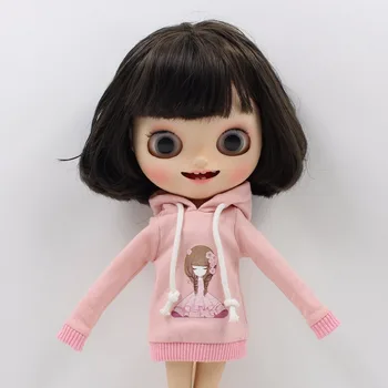 ĽADOVÉ DBS Blyth bábiky hračky oblečenie ľadovej oblečenie svetlo ružové šaty s klobúkom dlhé dlhé rukávy