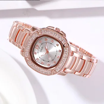 Ženské Námestie Sledovať Rose Gold Dámske Náramkové hodinky Bežné Quartz dámske Hodinky Pre 2020 Luxusné Hodiny Nepremokavé relogio feminino