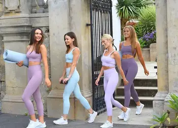 Ženy, Fitness Oblečenie Bezšvíkové Vysoký Pás Squat Dôkaz Legíny Pre Jogging Cvičenie Tepláky Šport Nastaviť Jogy Vyhovuje