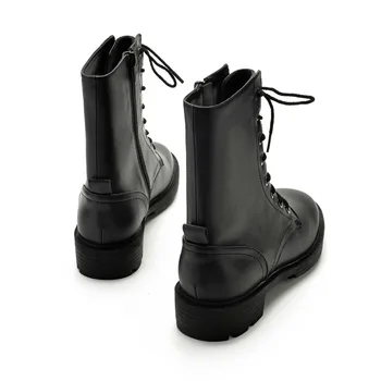 Ženy Ploché Členková Obuv krátke čierne jesenné topánky pre ženy šnúrky do móda, topánky 2020 topánky chelsea topánky