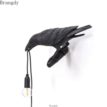 Živica Seletti Vták Lampa Nordic Led Nástenné Svietidlá pre Obývacia Izba, Spálňa, Nočné Krytý Kúpeľňa Svietidlá Zrkadlo Svetlo
